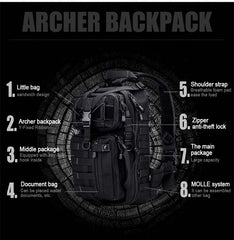 Outdoor Sports Tactical Double Shoulder Bag