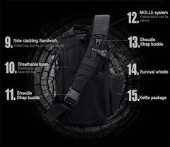 Outdoor Sports Tactical Double Shoulder Bag