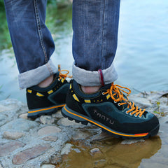 Rubber Sole Leather Outdoor Shoes