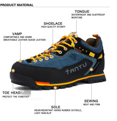 Rubber Sole Leather Outdoor Shoes