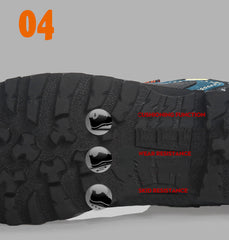 Rubber Sole Leather Outdoor Shoes
