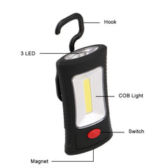 Folding Hook Pocket Torch Light